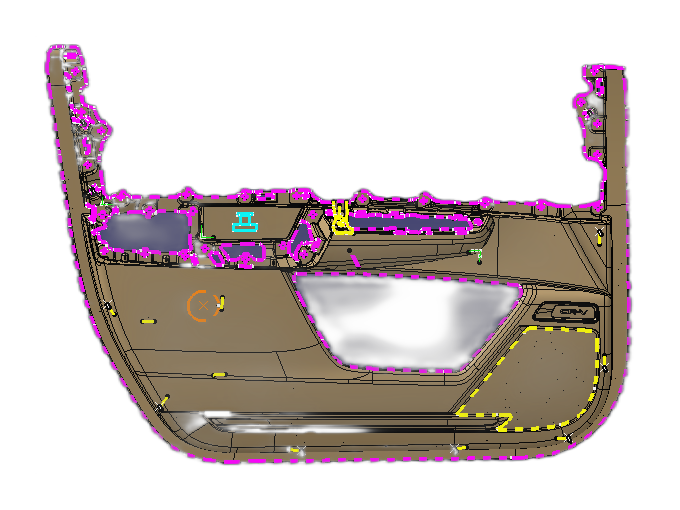 SL21-101(Front left door body)