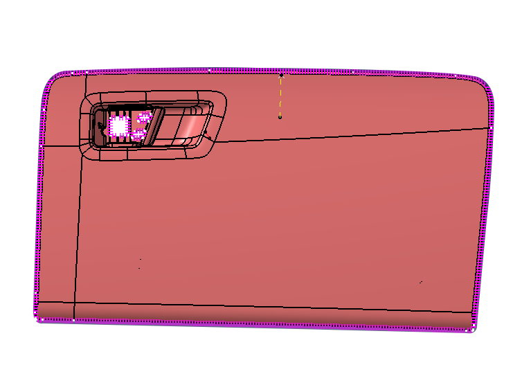 SL21-134(Outer panel of glove box door)